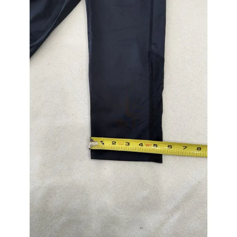 Nike Pants Women's Size M Black Activewear Capri Dri-Fit Leggings Zip Pocket